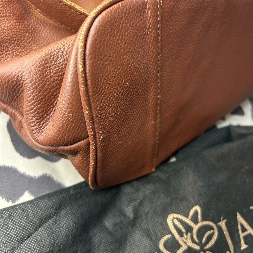 Lily Jade Madeline Chestnut Leather Diaper+ Accessory Bag